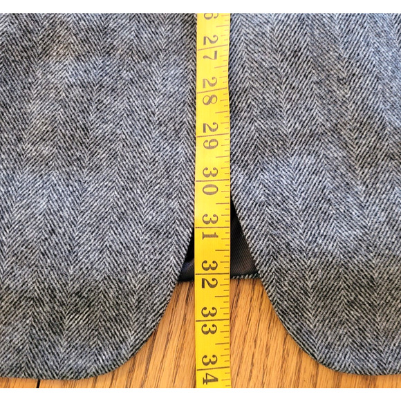 Bert Pulitzer Blazer Jacket Mens 46 R Gray Herringbone Wool Camel Hair Academia - Picture 3 of 15
